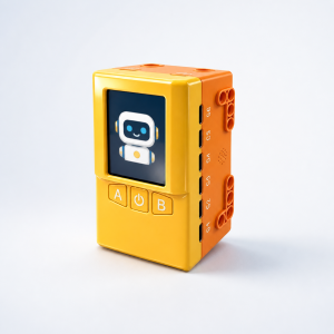AI WonderKit yellow AI invention controller with screen and expansion ports