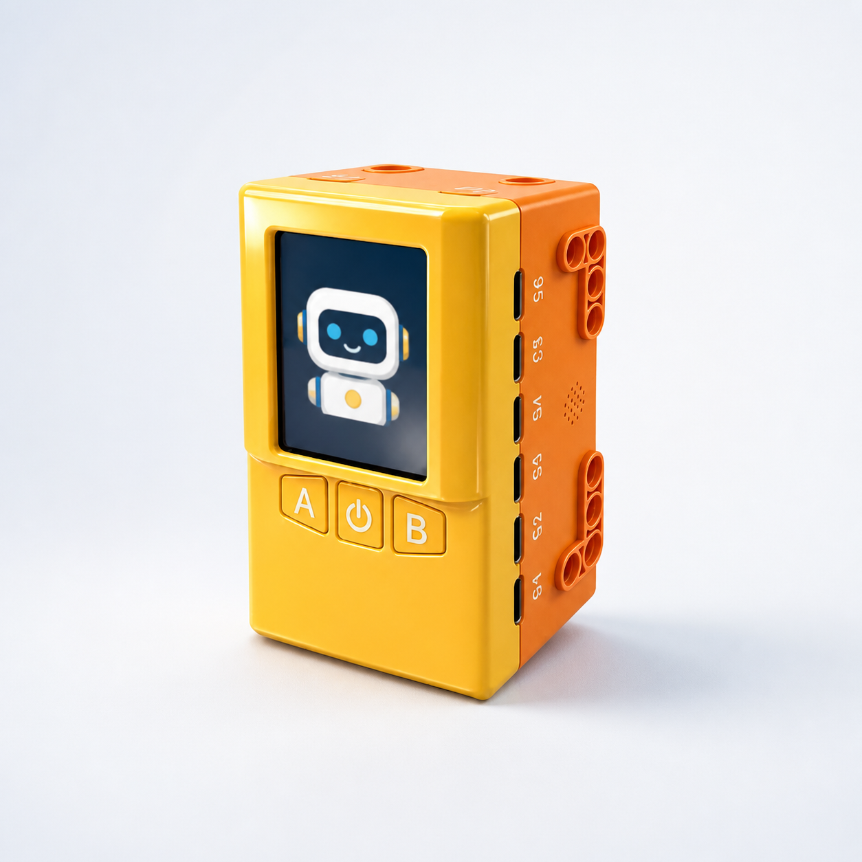 AI WonderKit yellow AI invention controller with screen and expansion ports