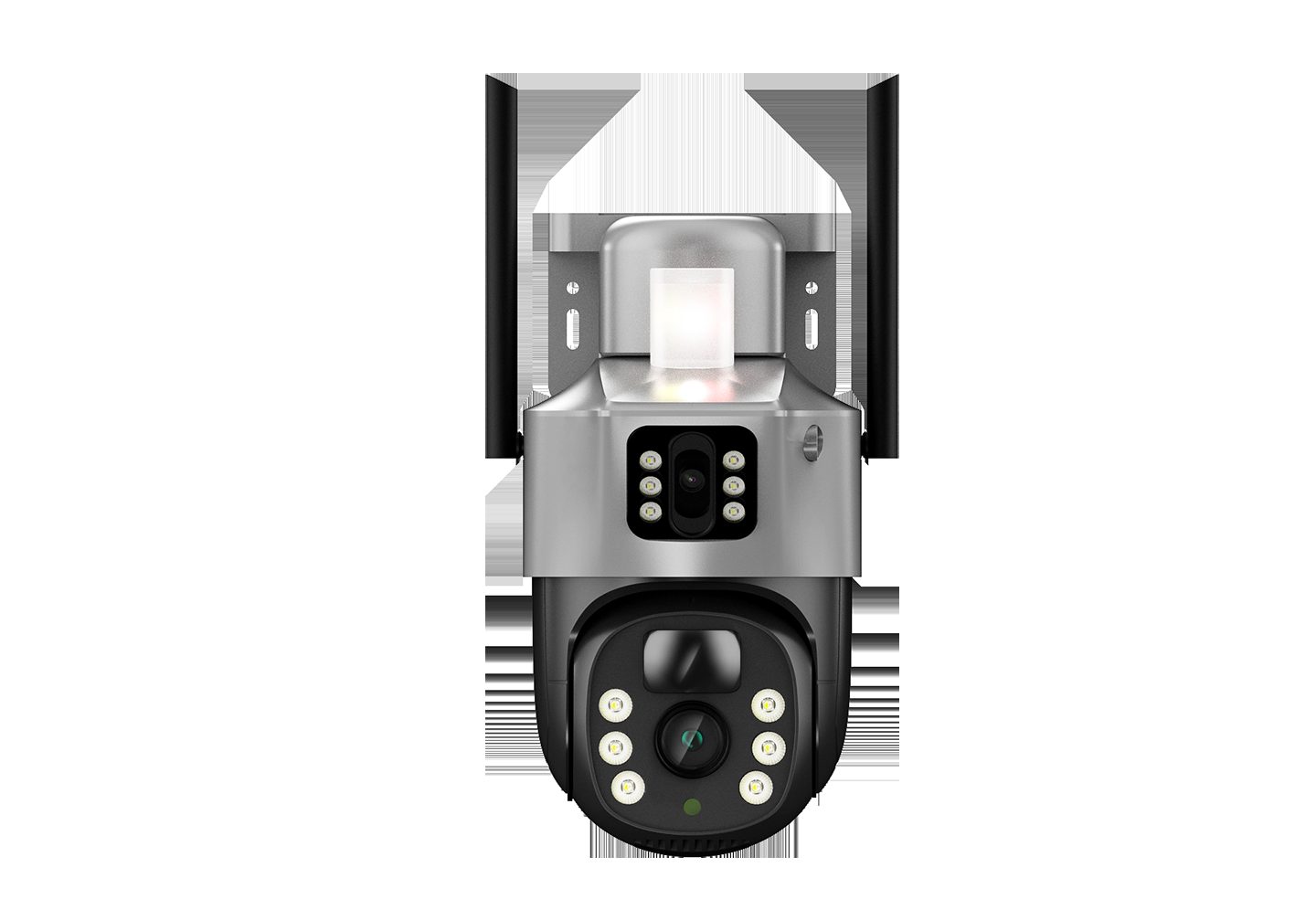 4G dual-lens solar security camera product view