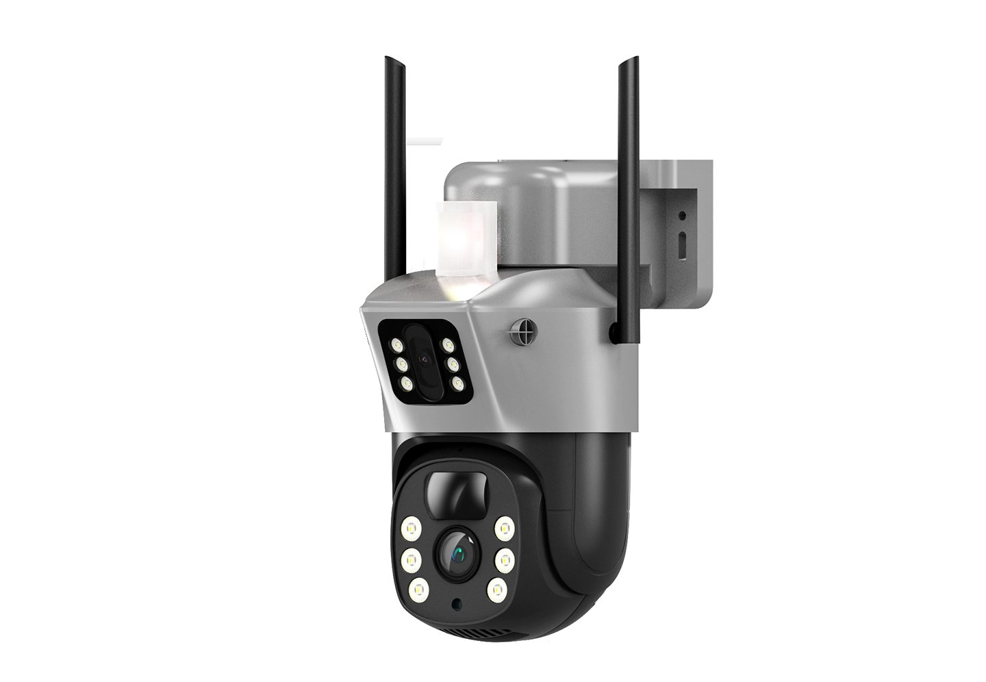 4G dual-lens solar camera outdoor installation