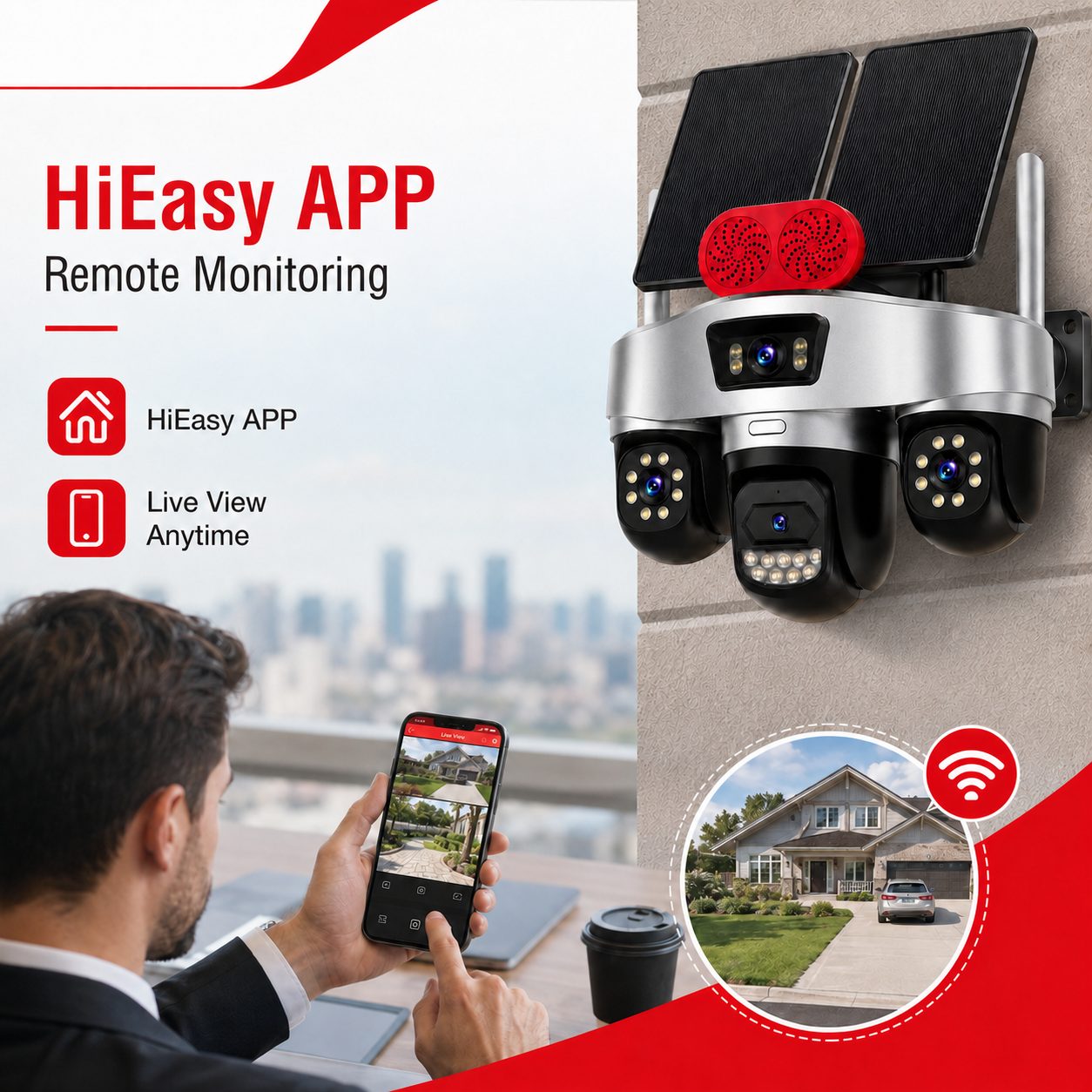 mobile remote monitoring solar camera