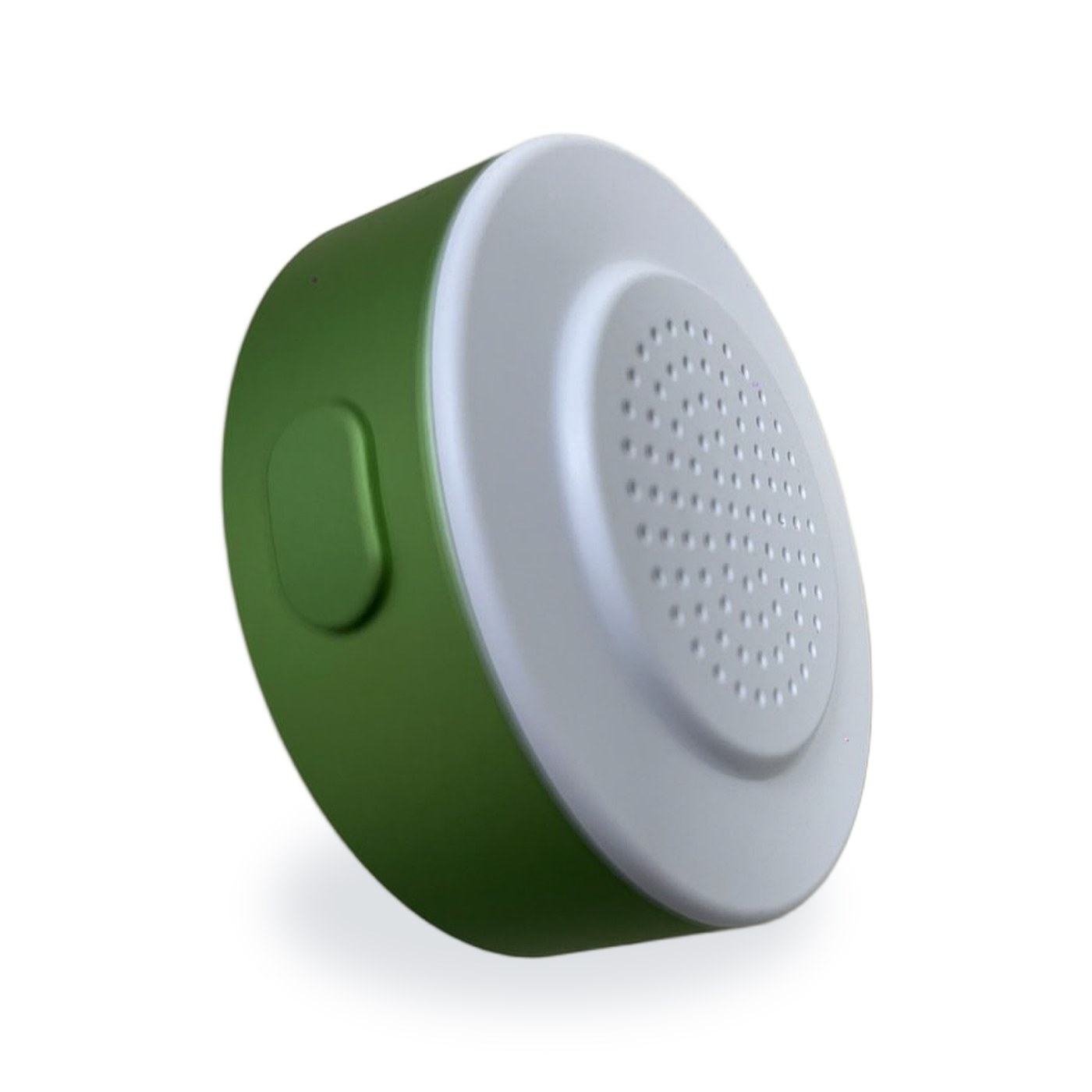 AI speaking practice device side, talk button and speaker