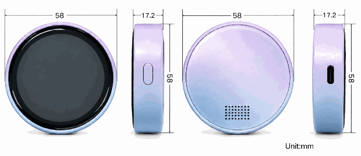 AI speaking practice device dimensions